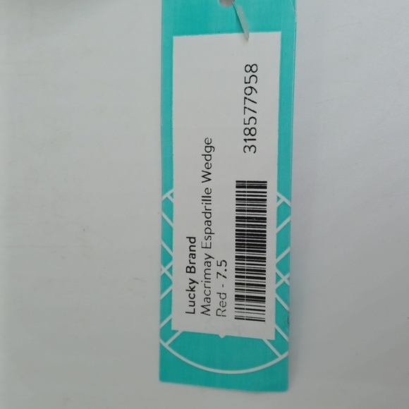 New Lucky Brand Macrimay Espadrille Wedge Sz 7.5 - Picture 2 of 8